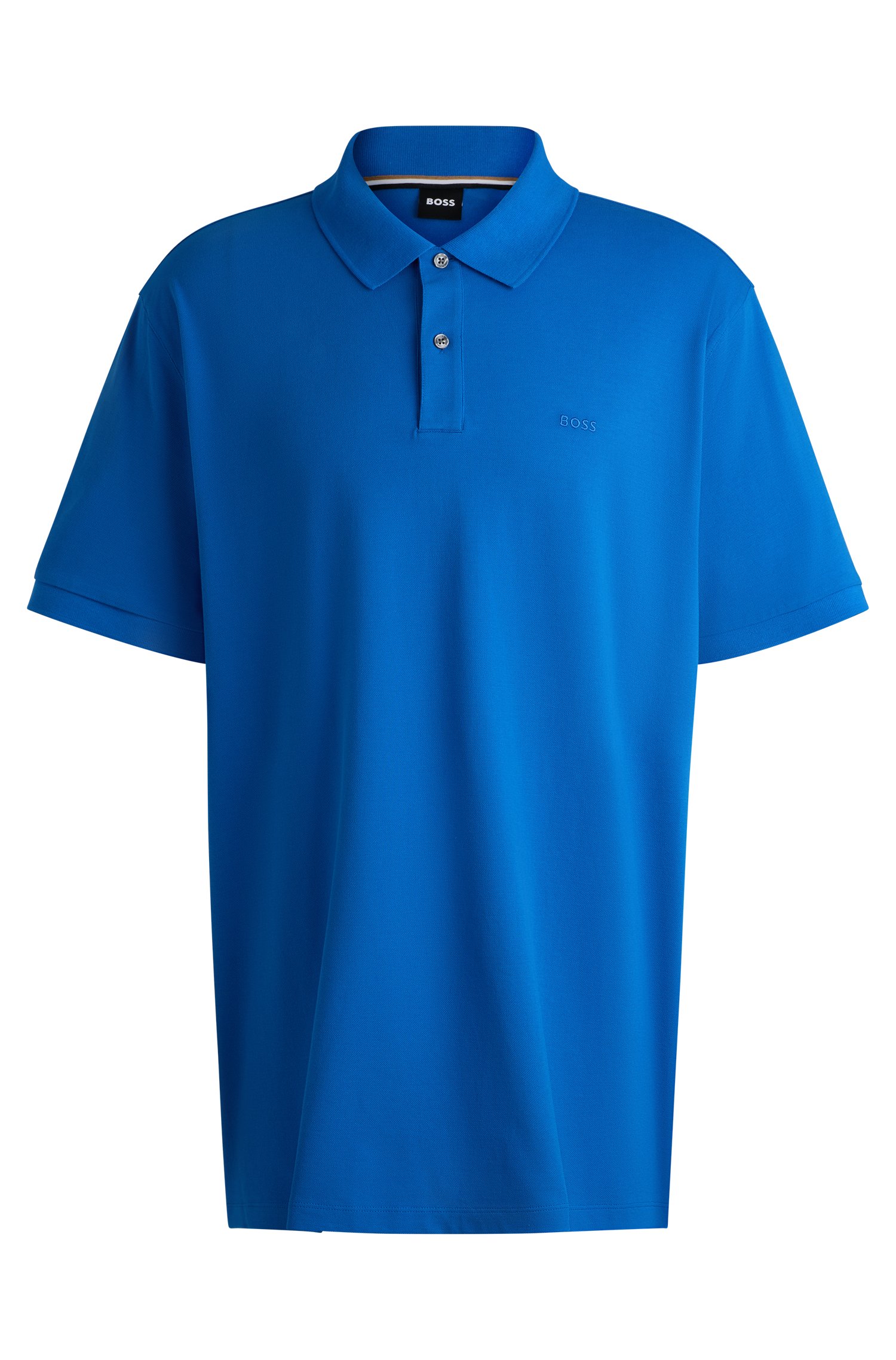 Cotton-piqué polo shirt with logo detail