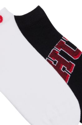 Two-pack of ankle-length socks, Black