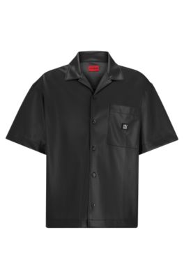 Chemise Homme Hugo Boss - Coupe Slim Fit - Taille L - Coton Noir - Occasion Très Bon état