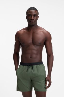 Logo swim trunks, Green