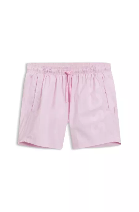 Quick-drying swim shorts with printed logo