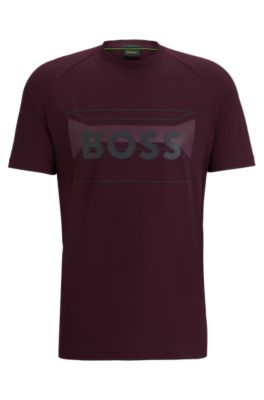 Hugo boss burgundy clearance shirt