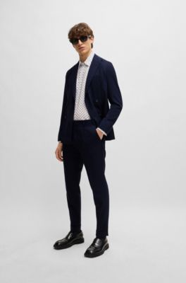 HUGO single-breasted suit - Neutrals