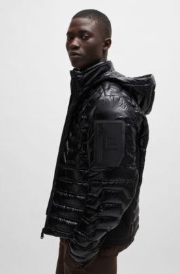 ジャケット・アウター HUGO BOSS BOSS - Water-repellent zip-up jacket with four-way stretch