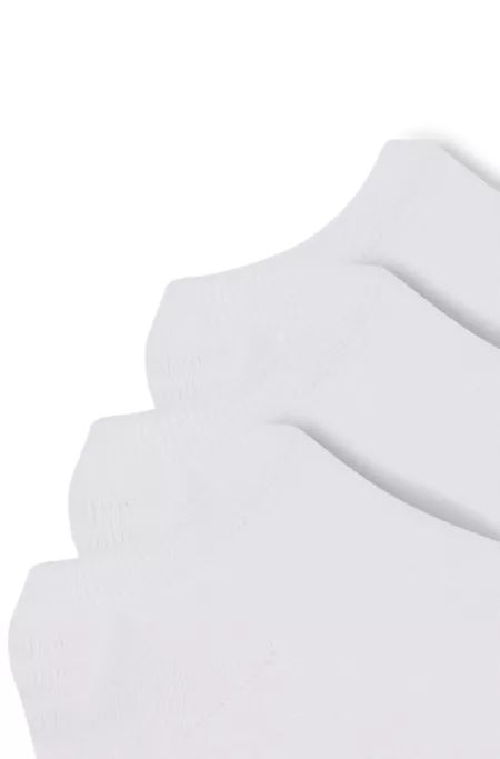 Three-pack of invisible socks with logos