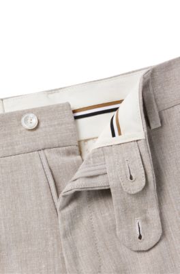 Slim-fit trousers, Beige