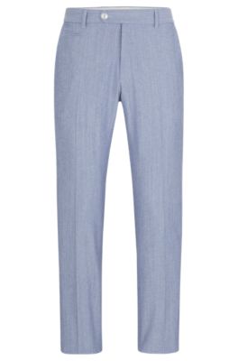 Hugo Boss Slim-fit Trousers In Dark Blue