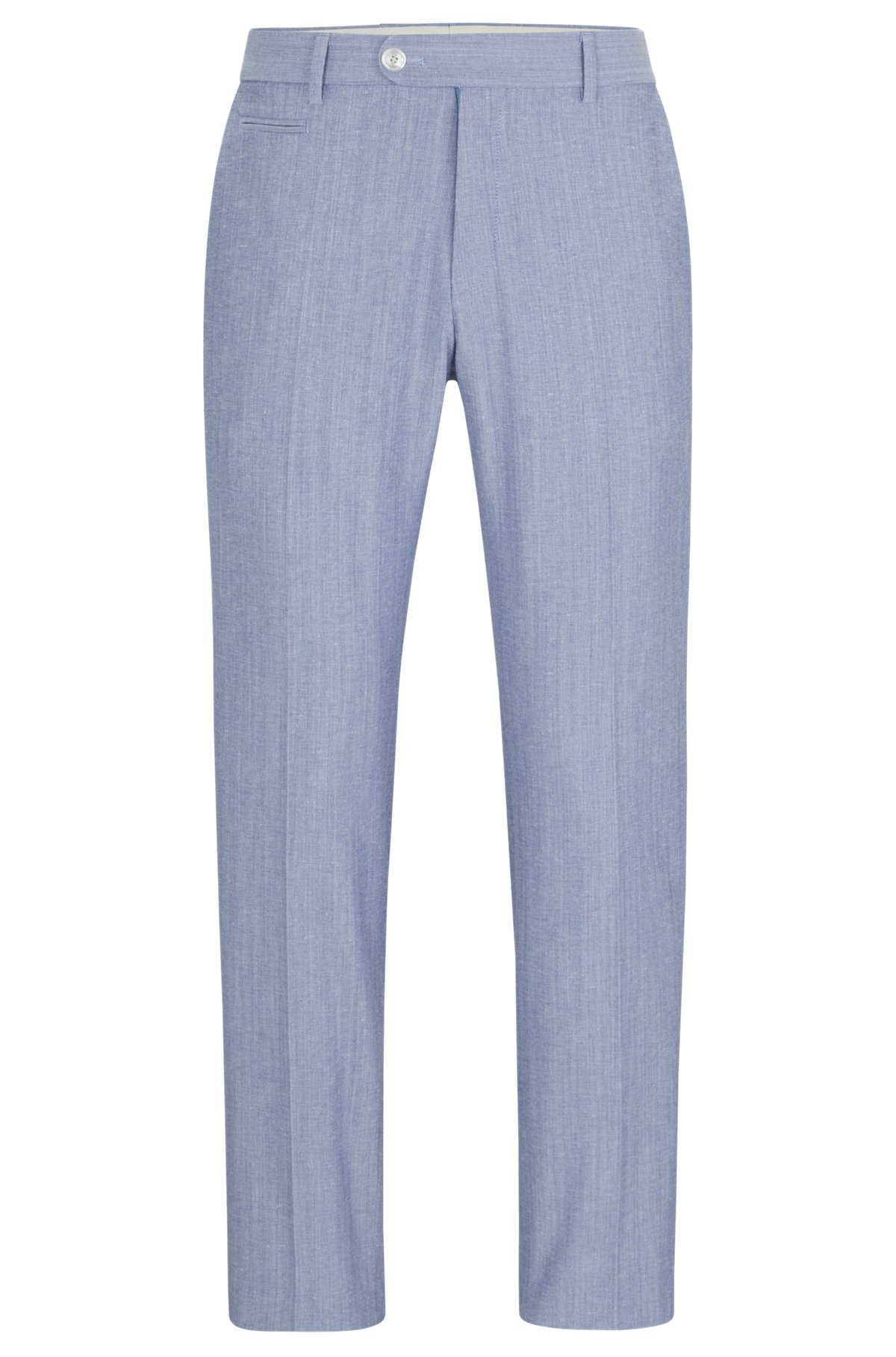 Mason's Men's Light Blue 730 Forte Dei Marmi Cafe Labor Stretch Trousers  Casual - 37 