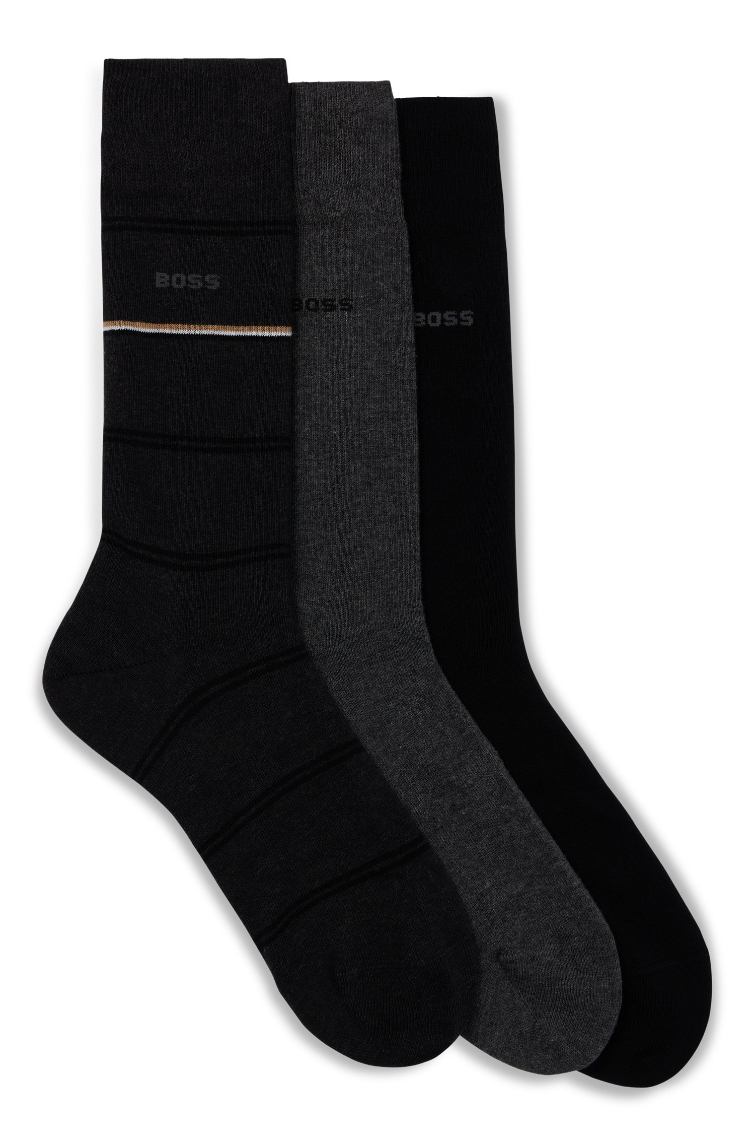 Three-pack of regular-length socks