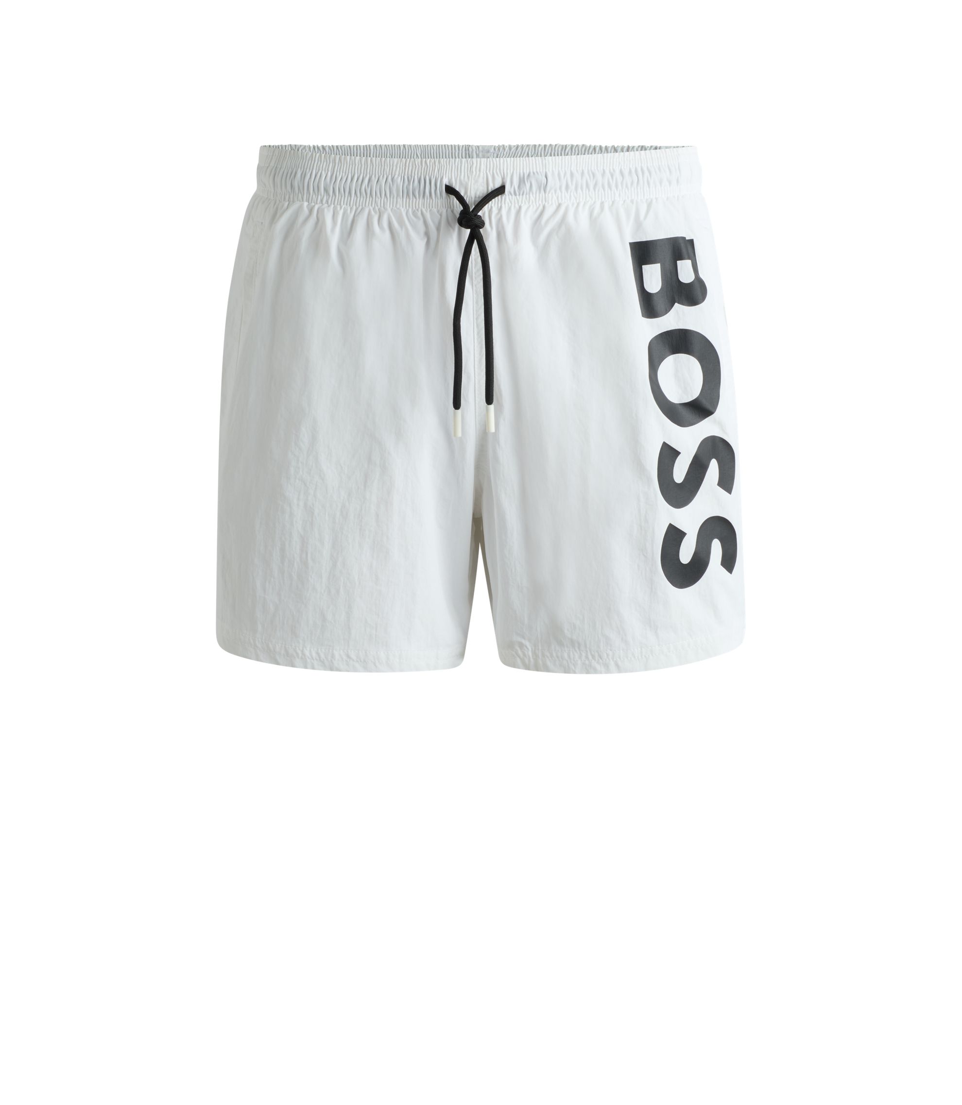 BOSS Iconic Short De Bain Homme – Entièrement Doublé, Rayures Emblématiques, Style Élégant Et Moderne
