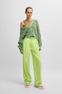 Stretch-cotton vest top with logo detail, Light Brown