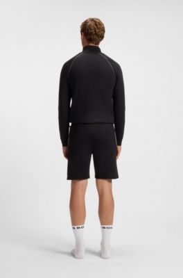 Embroidered-logo shorts stretch cotton