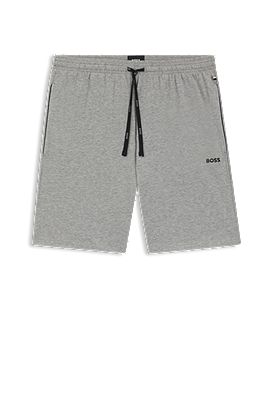 Stretch-cotton regular-fit shorts with logo detail