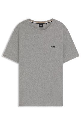 Stretch-cotton regular-fit T-shirt with logo detail