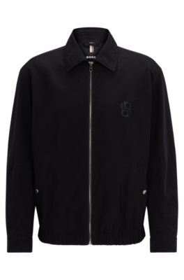 BOSS - Regular-fit water-repellent jacket with double
