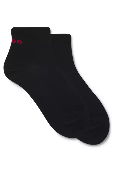 Two-pack of cotton-blend socks in a short length