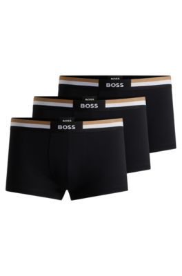 BOSS - Three-pack Of Trunks With Signature Waistbands