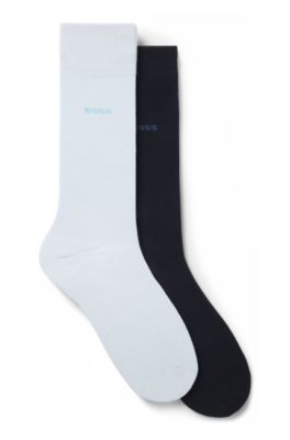 Paquete de dos pares de calcetines de largo normal, Luz p&uacute;rpura