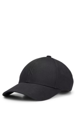 BOSS - NAOMI x BOSS cotton-twill cap with 3D embroidery - Black