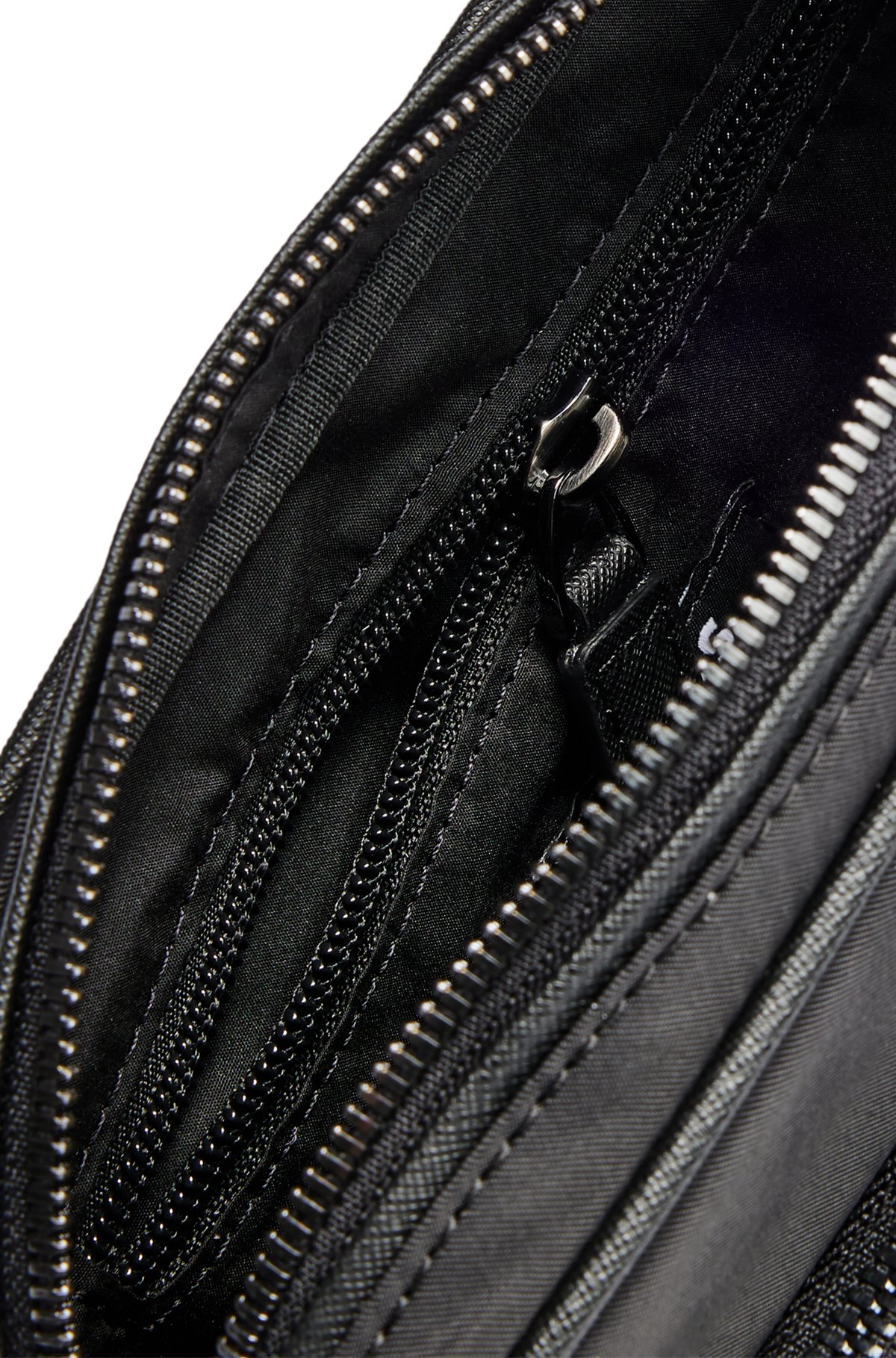 BOSS - Crossbody bag with Double B monogram - Black BOSS - Crossbody bag with Double B monogram - Black