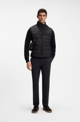 Sac port&eacute; crois&eacute; en twill &agrave; monogramme Double&nbsp;B, Noir