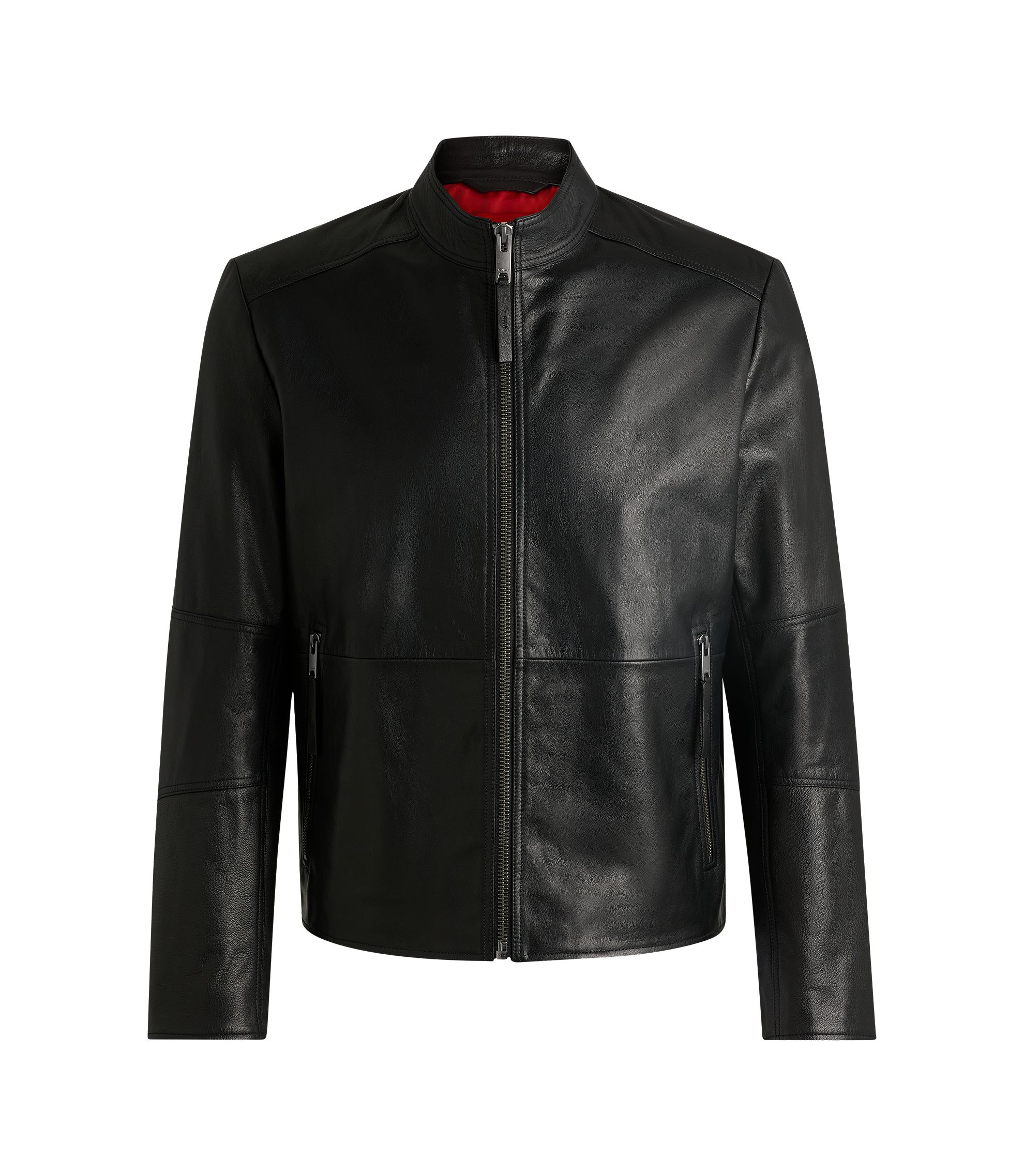 Leather Jackets in Black by HUGO BOSS | Men Leather Jackets in Black by HUGO BOSS | Men