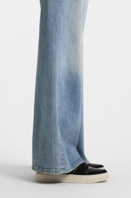 Deportivas de piel con cordones y ribetes de ante, Negro