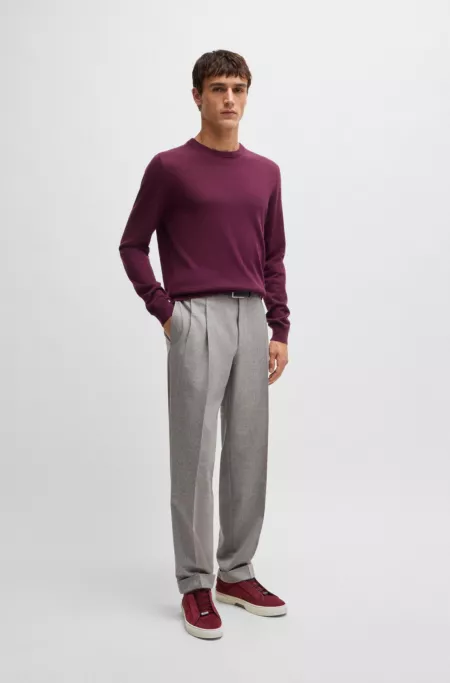 Gary suede low-top trainers with branded lace loop