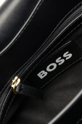 Shoulder bag with double monogram, Black