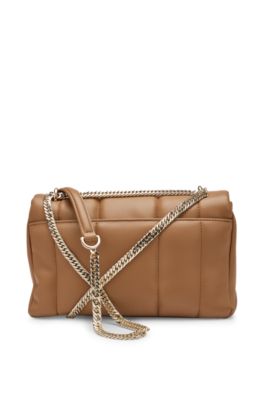 Shoulder bag with double monogram, Beige