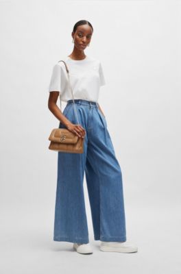 Shoulder bag with double monogram, Beige