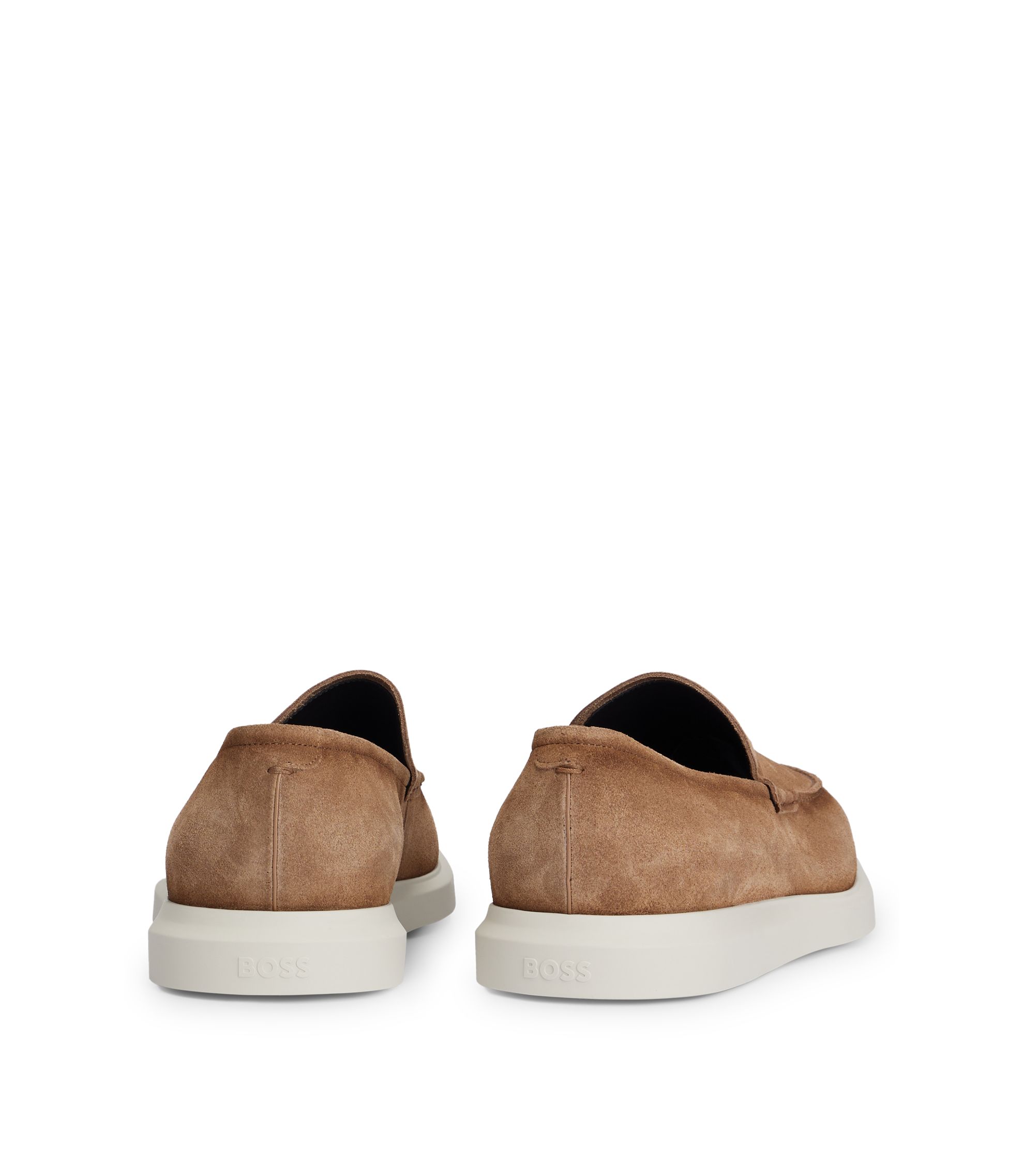 Casual Shoes Hugo Boss Loafers Sale BOSS Suede Loafers With - Main Image
