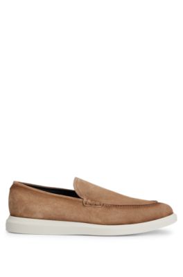 Dot Sole Suede Loafers