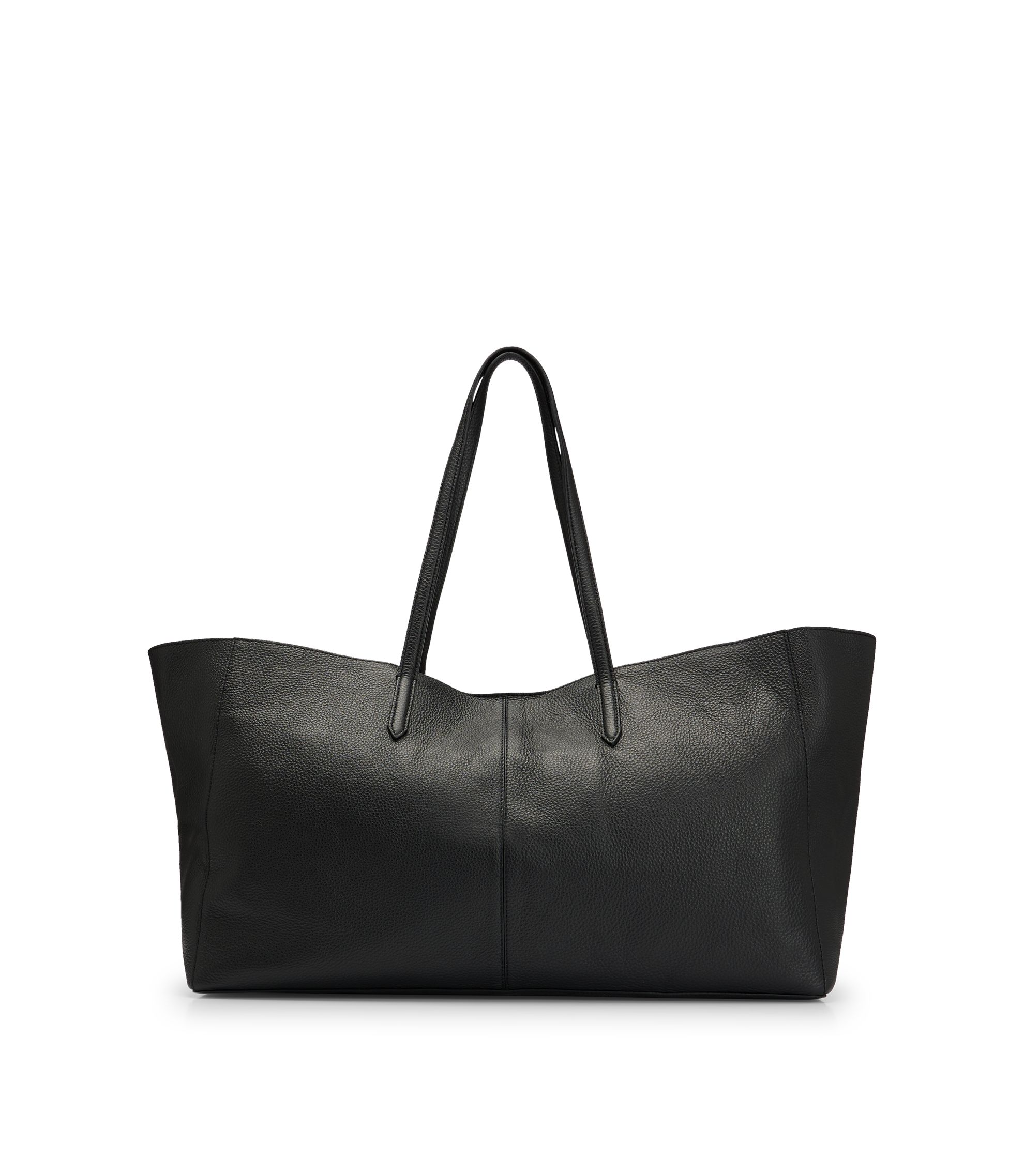 未使用級✨HUGO BOSS Wジップ レザー オーガナイザー ブラック BOSS - ナッパレザージャケット ダブルジップ - ダークブラウン