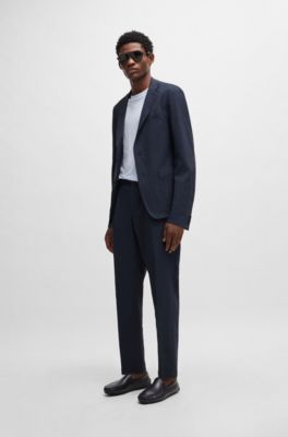 Nappa-leather moccasins with driver sole and full lining, Dark Blue