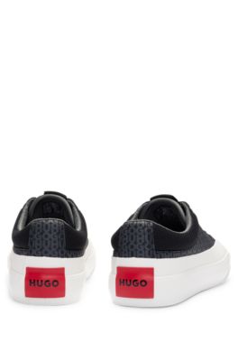 HUGO - Repeat-logo trainers with rubber sole