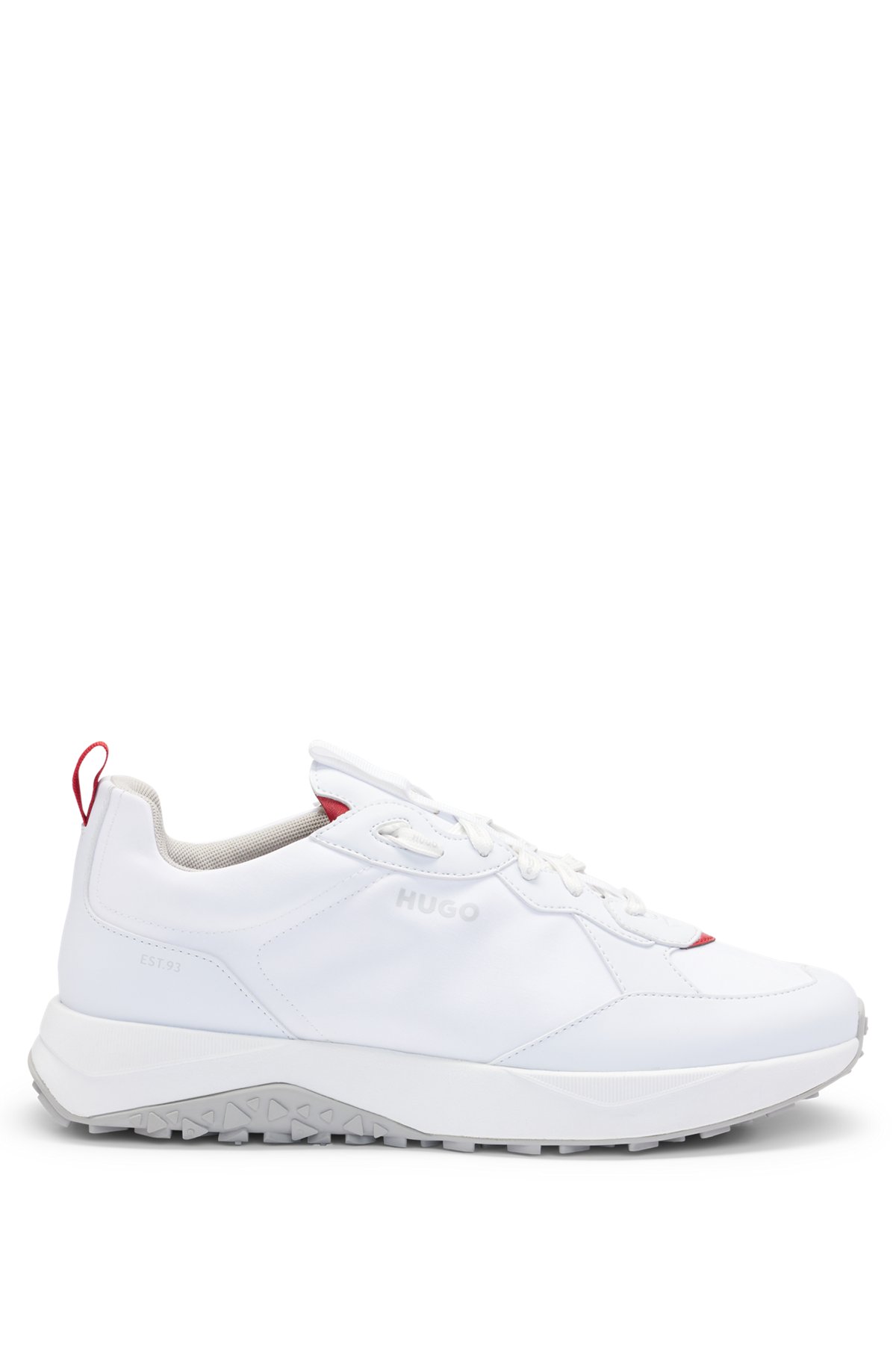 HUGO - Mixed-material lace-up trainers with branded laces HUGO - Mixed-material lace-up trainers with branded laces