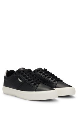BOSS - Cupsole lace-up trainers with contrast logo