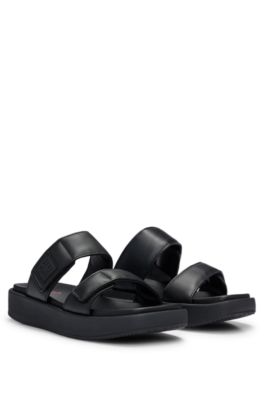 Hugo boss hotsell leather flip flops