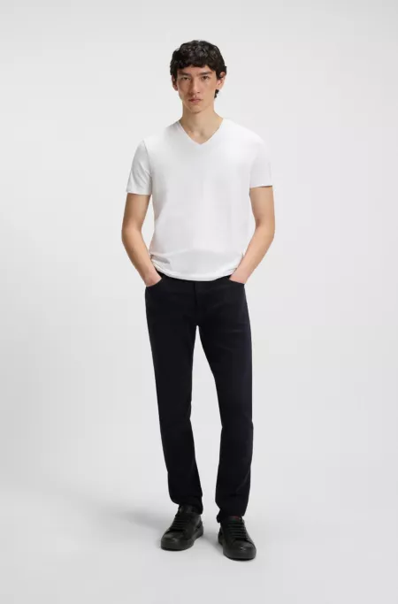 Extra-slim-fit jeans in blue-black stretch denim