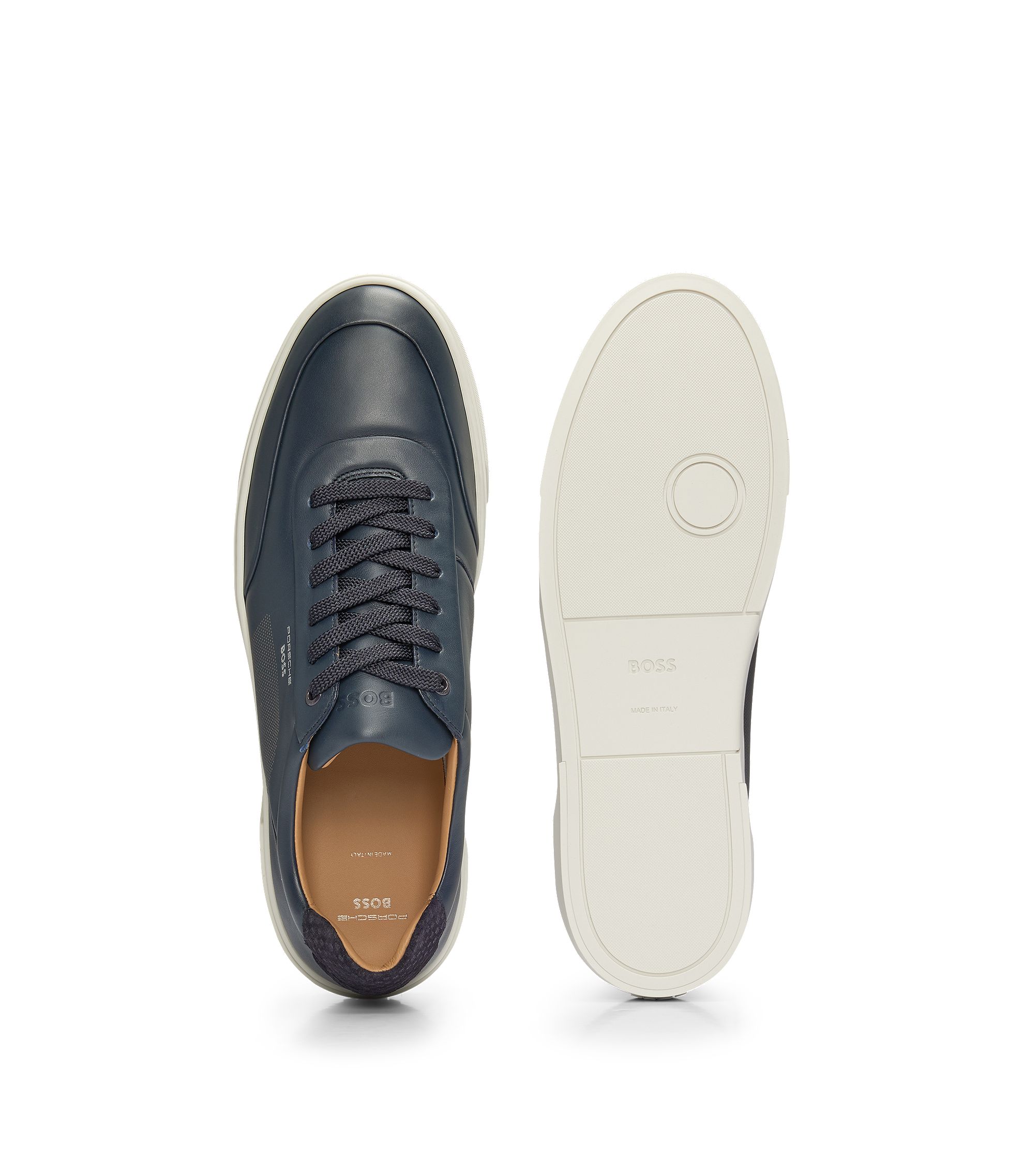 BOSS - Porsche x BOSS leather trainers with special branding BOSS - Porsche x BOSS leather trainers with special branding