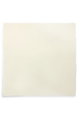 Jacquard scarf with monogram pattern, White