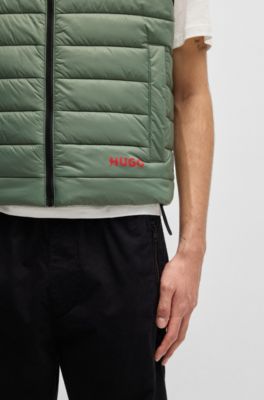 Chaleco slim fit repelente al agua con detalle de logo, Cal