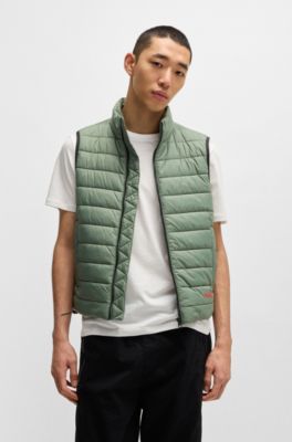 Chaleco slim fit repelente al agua con detalle de logo, Cal