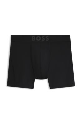 Paquete de tres calzoncillos b&oacute;xer de microfibra, Negro