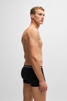 Paquete de tres calzoncillos en algod&oacute;n el&aacute;stico con logo en la cintura, Fantas&iacute;a