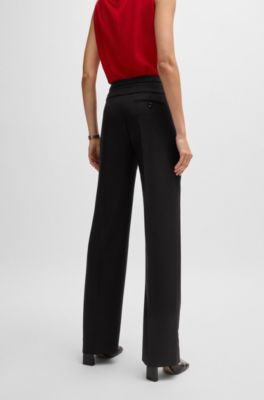 BOSS - Regular-fit trousers in virgin-wool twill