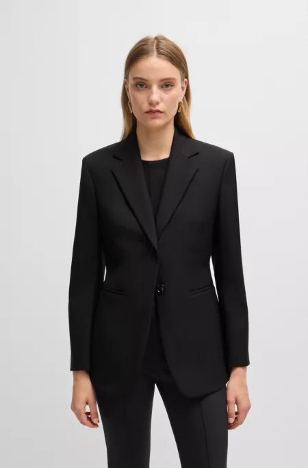 Slim-fit jacket in performance-stretch material