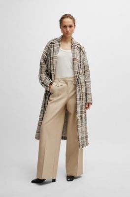 Top de cuello redondo en tejido el&aacute;stico, Blanco