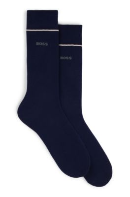 Two-pack of regular-length performance-stretch socks, Dark Blue
